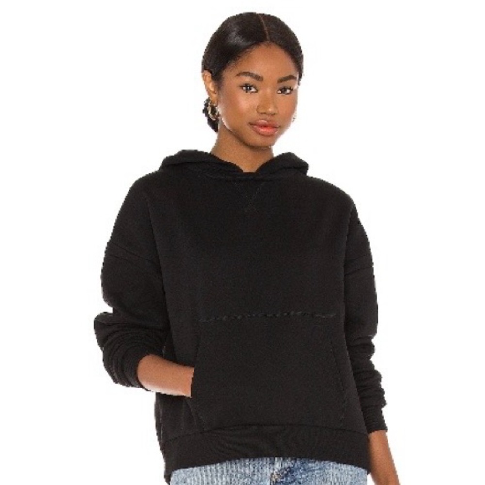 Richer Poorer Recycled Fleece Hoodie in Black